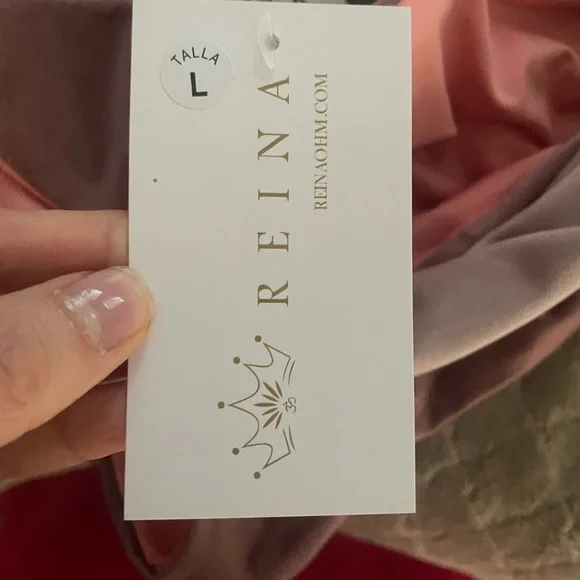 NWT REINA Bikini Swimsuit Rose Pink Large - Picture 8 of 13